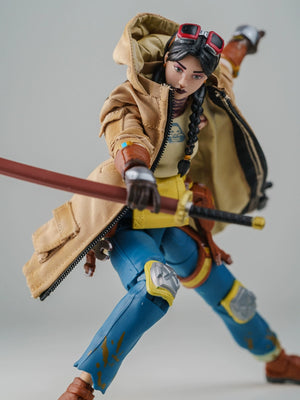 1/12 Scale 6-inch Female Action Figure Trench Coat Jacket