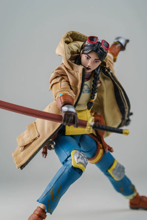 1/12 Scale 6-inch Female Action Figure Trench Coat Jacket