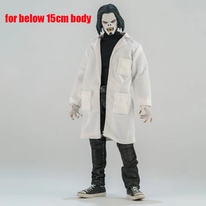 1/12 Scale Lab Coat Clothing Accessory For 6-Inch Action Figures
