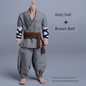 1/12 Scale Shaolin Monk Kung Fu Uniform for 6" Action Figures