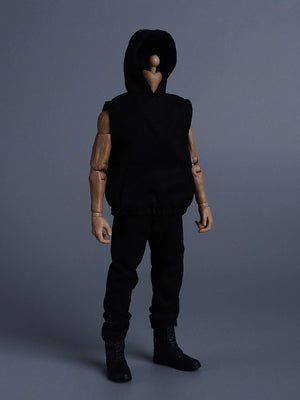 1/12 Scale Sleeveless Hoodie & Pants For 6" Male Action Figures