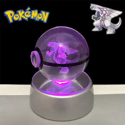Pokemon Palkia Figure 3D Crystal Ball Night Light Lamp