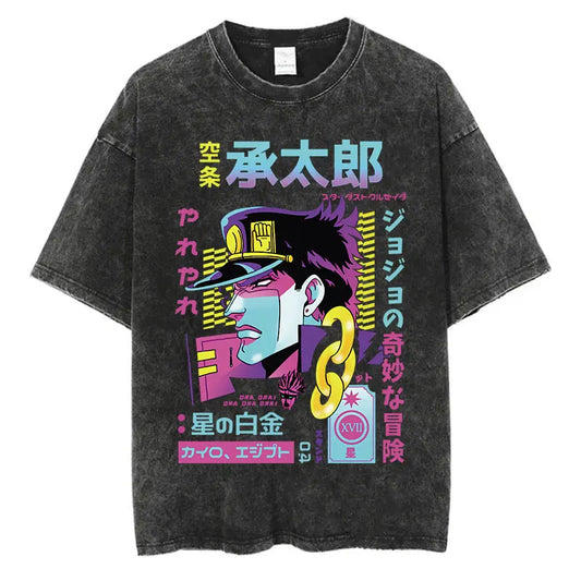 Jojo's Bizarre Adventure Jotaro Shirt Oversized Style Shirt