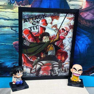 Attack on Titan Anime 3D Anime Poster Wall Art