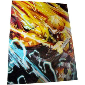 Demon Slayer Anime 3D Lenticular Print Anime Poster Tanjiro, Inosuke, Zenitsu