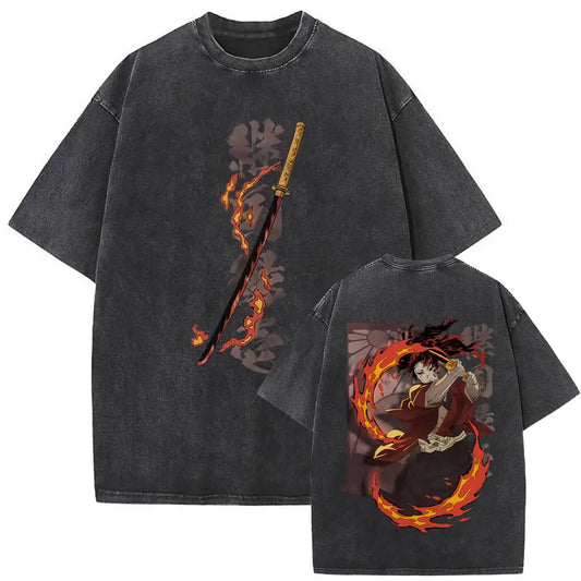 Demon Slayer Yoriichi Shirt Vintage Oversized Style Anime Shirt
