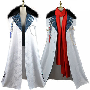 Genshin Impact Tartaglia & Fatui Cosplay Cloak Anime Costume With Scarf