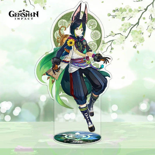 Genshin Impact Tighnari Figure Acrylic Stand Fiberglass Desk Decor