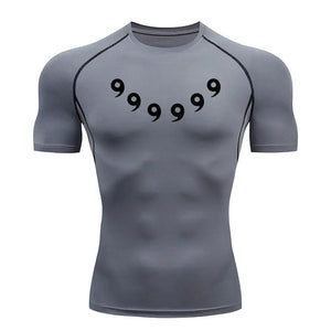 Naruto Style Anime Compression Shirt - Men's Fitness Rash Guard