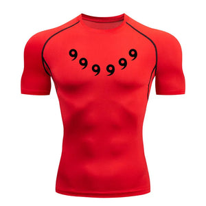 Naruto Style Anime Compression Shirt - Men's Fitness Rash Guard