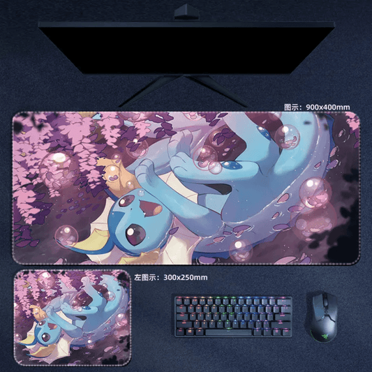 Pokemon Mouse Pad Large Anime Vaporeon Mouse Pad Desk Mat