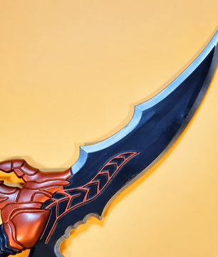 Solo Leveling Sung Jinwoo Kasaka’s Venom Fang Copper Claw-Guard Anime Prop Replica Wooden Dagger