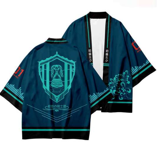 Hatsune Miku Kimono Top Fleece Anime Kimono Miku Shirt