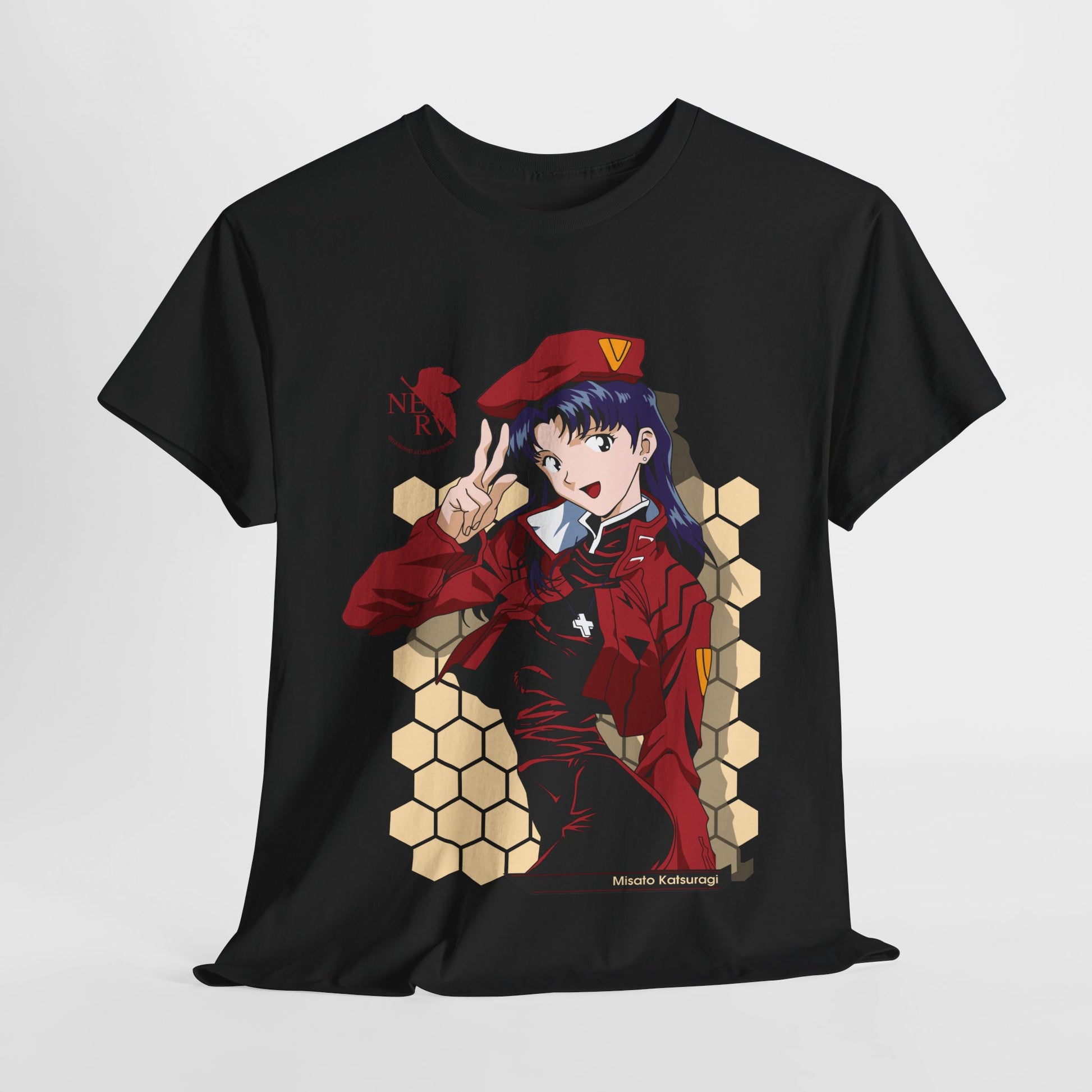 Neon Genesis Evanglion Shirt Misato Katsuragi Premium Anime Shirt