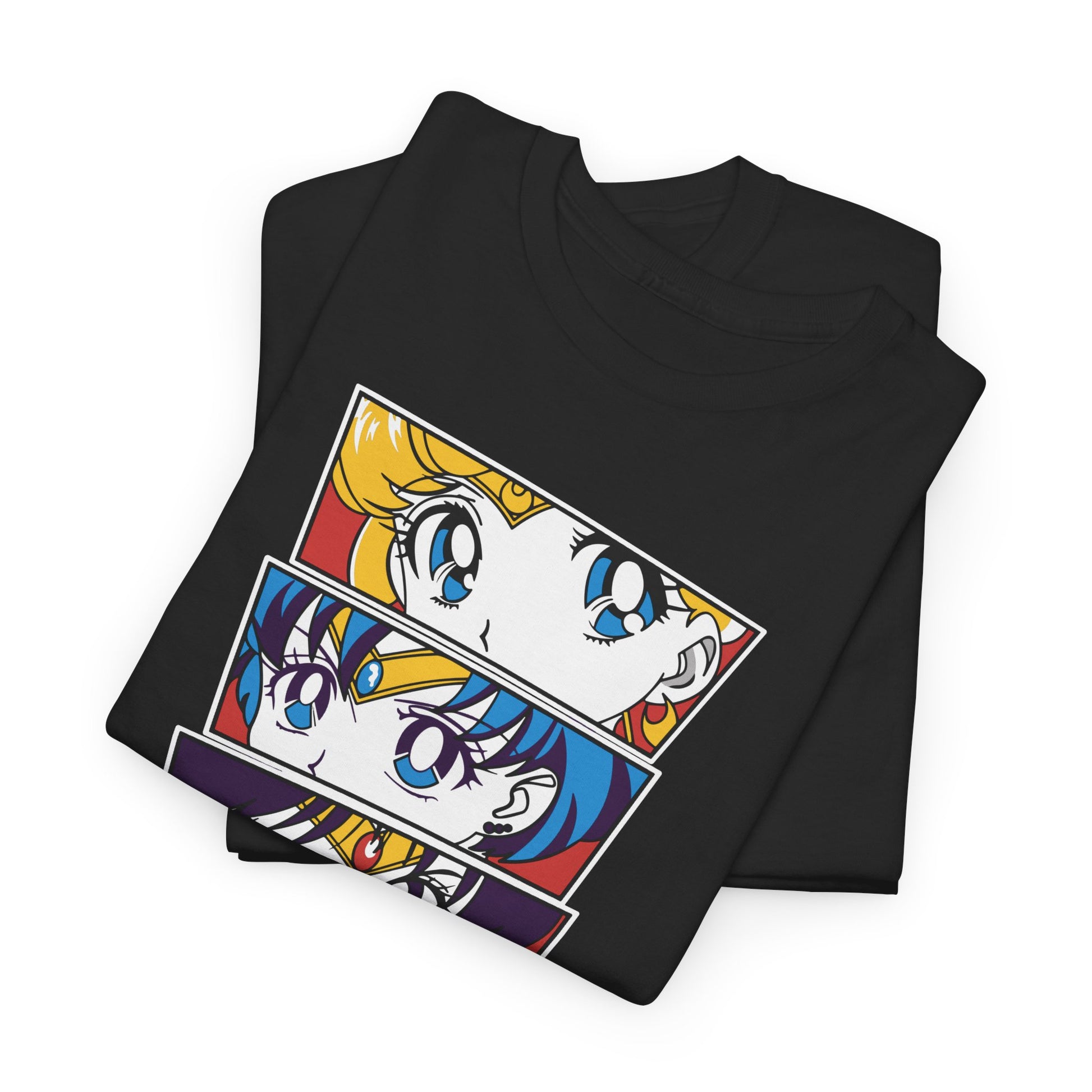 Sailor Moon Faces Shirt Heavy Cotton Anime Graphic Tees