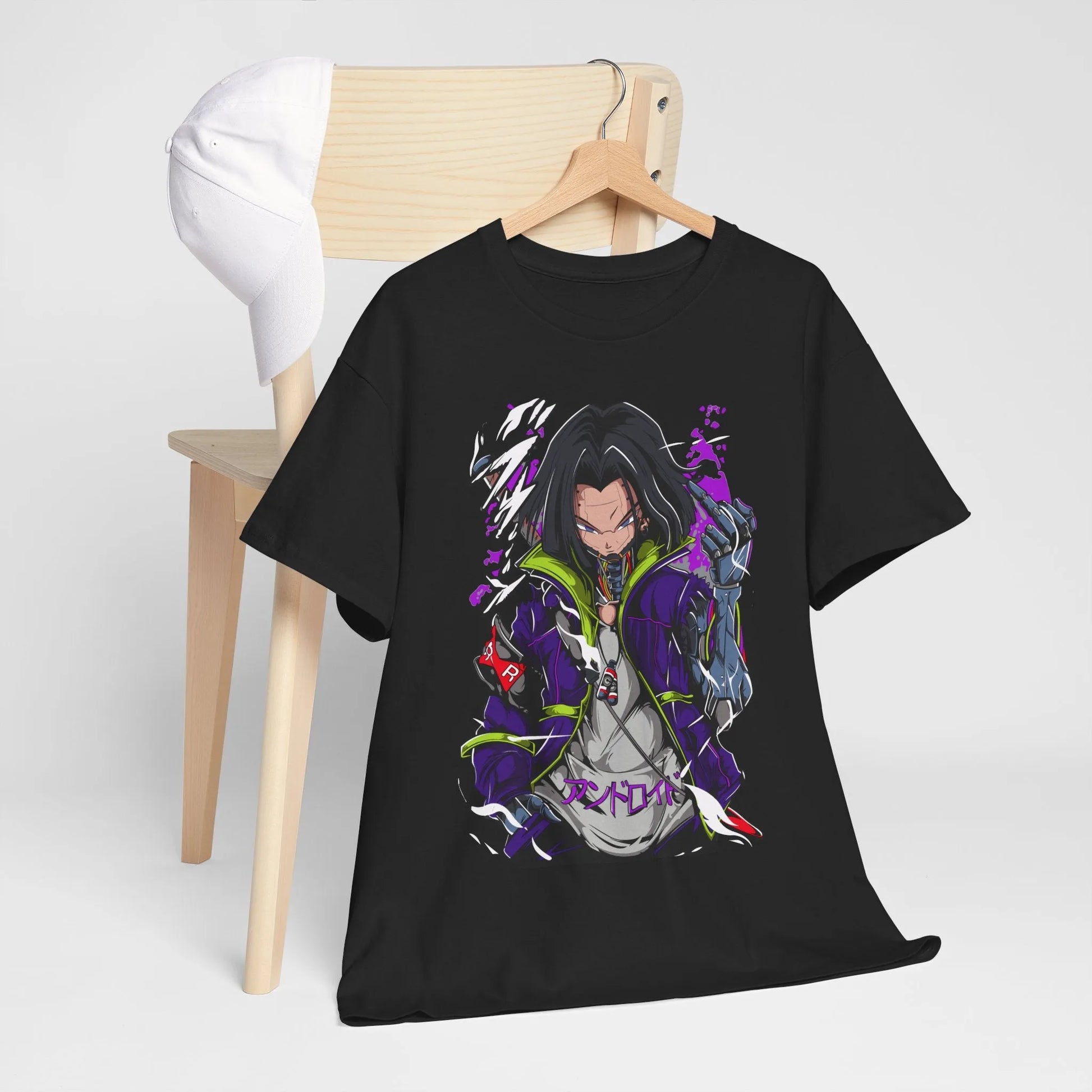 Dragon Ball Android 17 Shirt Cyberpunk Style Anime Shirt