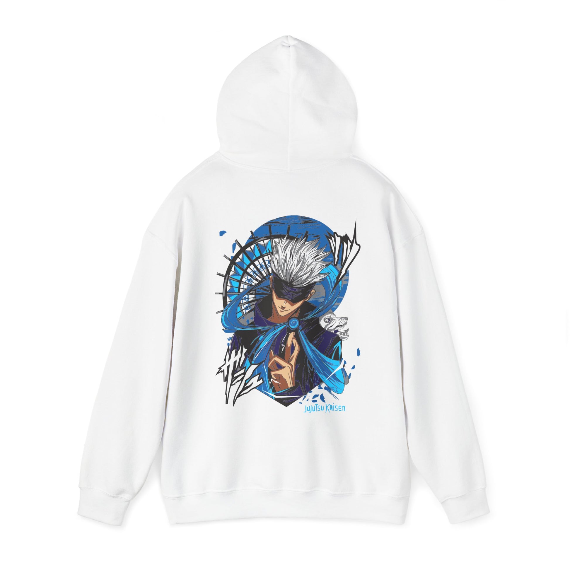 Jujutsu Kaisen Hoodie Gojo Blue Tech Premium Anime Hoodie