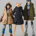 1/12 Scale 6-inch Female Action Figure Trench Coat Jacket