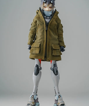 1/12 Scale 6-inch Female Action Figure Trench Coat Jacket