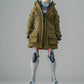 1/12 Scale 6-inch Female Action Figure Trench Coat Jacket