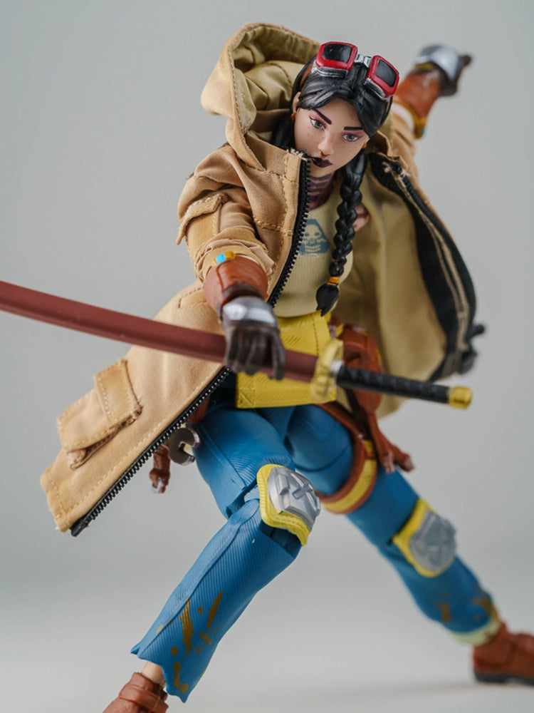 1/12 Scale 6-inch Female Action Figure Trench Coat Jacket