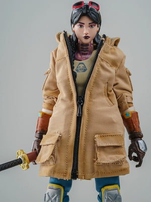 1/12 Scale 6-inch Female Action Figure Trench Coat Jacket