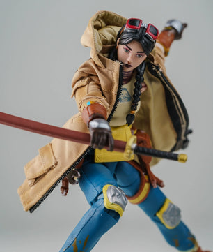 1/12 Scale 6-inch Female Action Figure Trench Coat Jacket