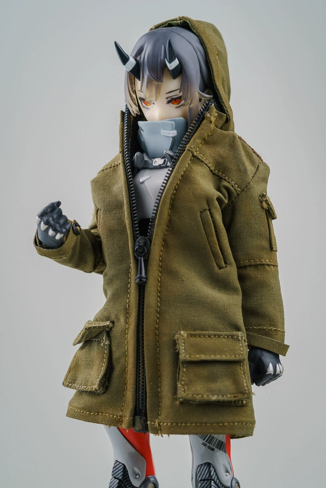 1/12 Scale 6-inch Female Action Figure Trench Coat Jacket