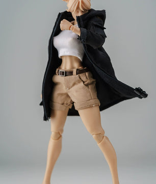 1/12 Scale 6-inch Female Action Figure Trench Coat Jacket