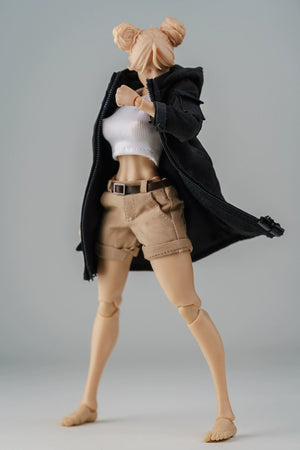 1/12 Scale 6-inch Female Action Figure Trench Coat Jacket