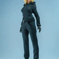 1/12 Scale Female Action Figure Clothes – Black Jogger Set w/Hoodie