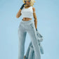 1/12 Scale Female Action Figure Clothes – Gray Jogger Set w/Hoodie