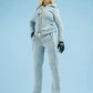 1/12 Scale Female Action Figure Clothes – Gray Jogger Set w/Hoodie