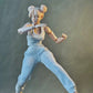 1/12 Scale Female Action Figure Clothes – White Jogger Set w/Hoodie