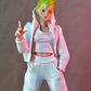 1/12 Scale Female Action Figure Clothes – White Jogger Set w/Hoodie