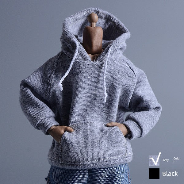 1/12 Scale Grey Sportswear Set Hoodie & Pants For 6" Male Action Figure