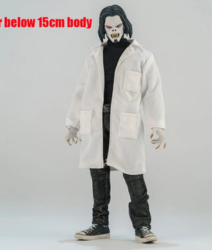 1/12 Scale Lab Coat Clothing Accessory For 6-Inch Action Figures