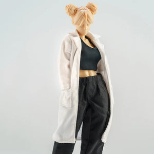 1/12 Scale Lab Coat Clothing Accessory For 6-Inch Action Figures