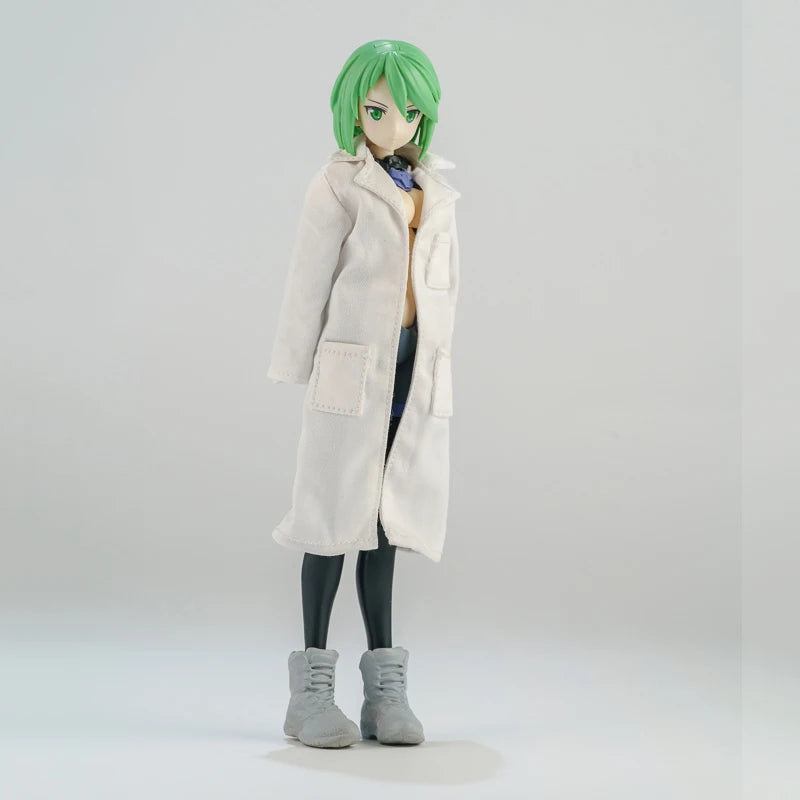 1/12 Scale Lab Coat Clothing Accessory For 6-Inch Action Figures
