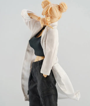 1/12 Scale Lab Coat Clothing Accessory For 6-Inch Action Figures