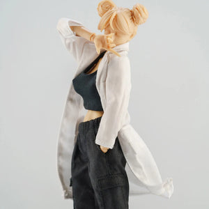 1/12 Scale Lab Coat Clothing Accessory For 6-Inch Action Figures