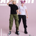 1/12 Scale Short-Sleeved T-shirt & Pants 6-Inch Female Action Figure Clothing