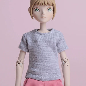 1/12 Scale Short-Sleeved T-shirt & Pants 6-Inch Female Action Figure Clothing