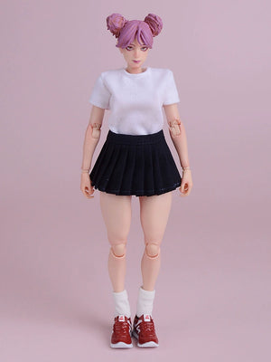 1/12 Scale Short-Sleeved T-shirt & Pants 6-Inch Female Action Figure Clothing