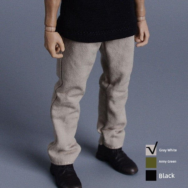 1/12 Scale Sleeveless Hoodie & Pants For 6" Male Action Figures