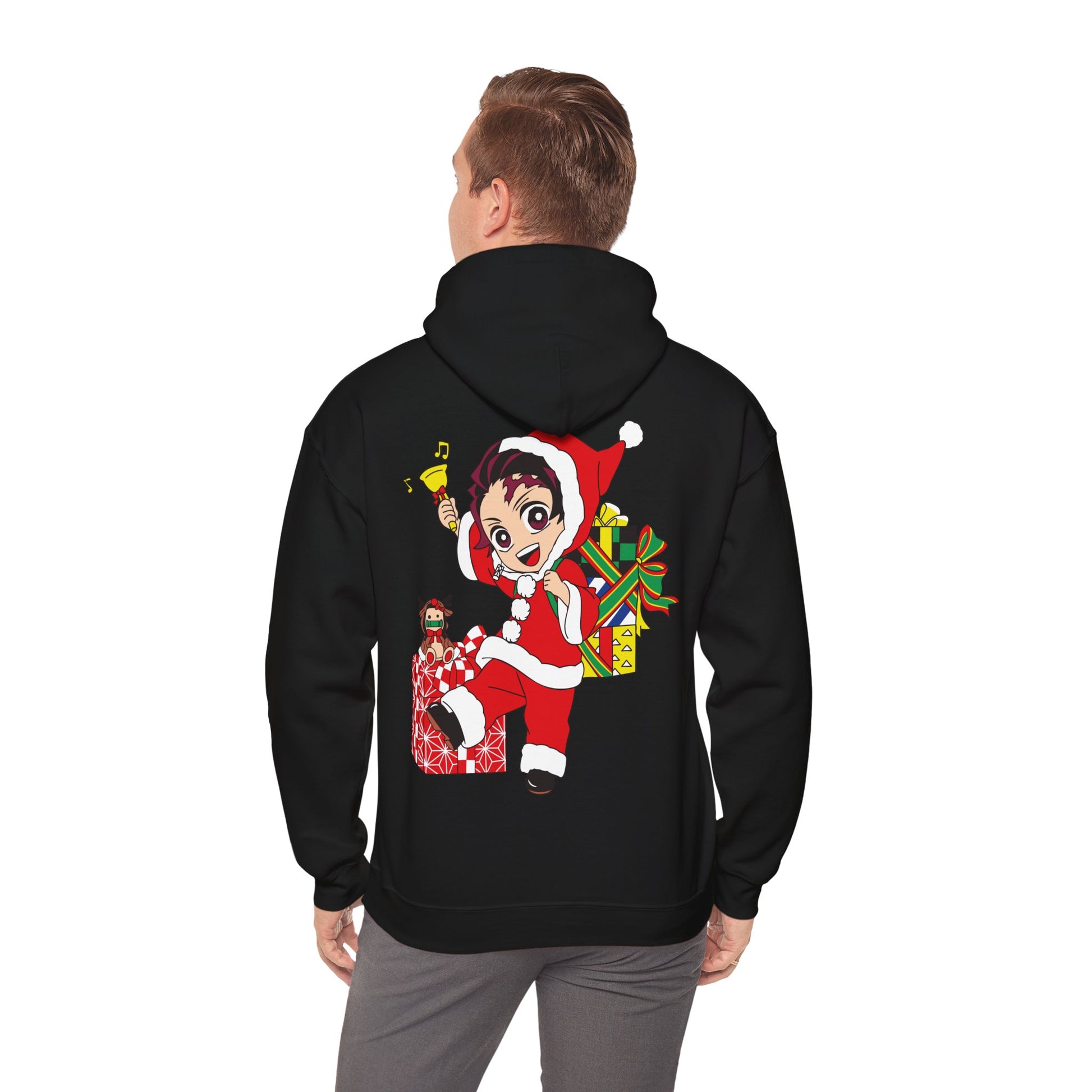 Demon Slayer Hoodie Chibi Tanjiro Chirstmas Anime Hoodie