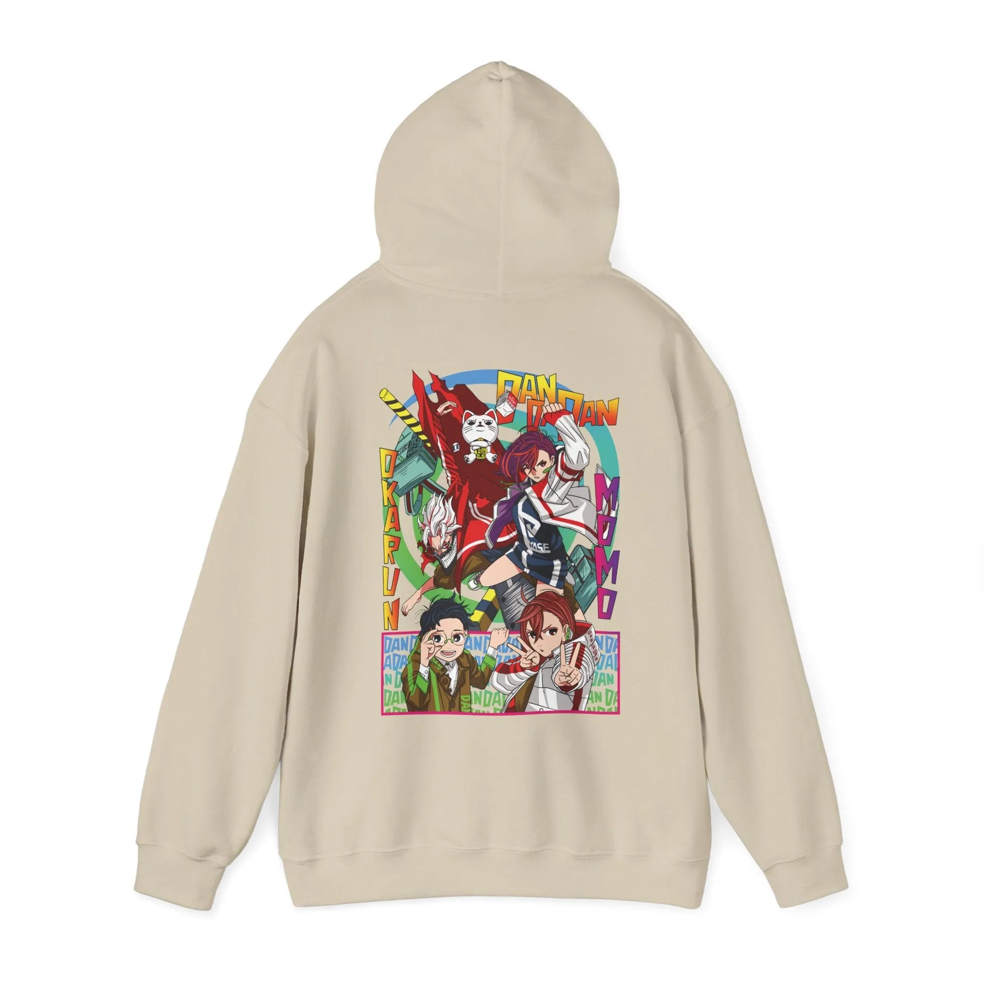 Dandadan Hoodie Momo Okarun V4 Premium Anime Graphic Hoodie