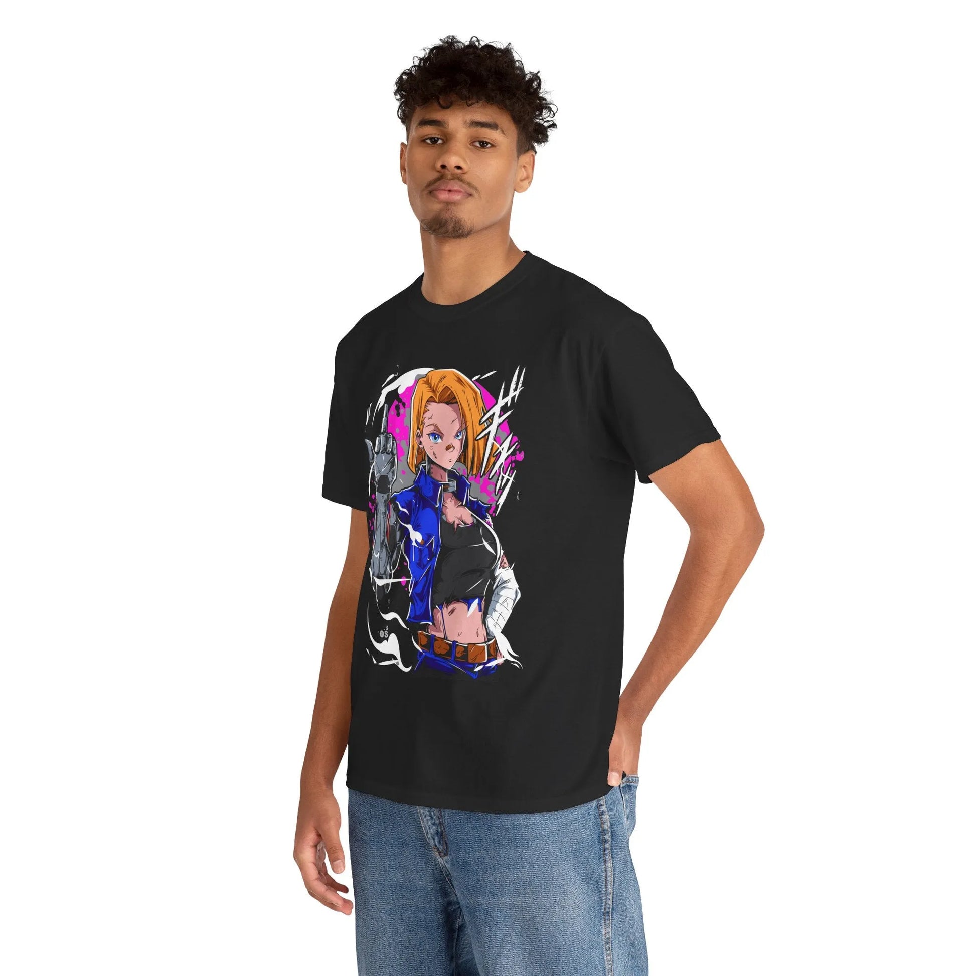 Dragon Ball Android 18 Shirt Cyberpunk Style Anime Shirt