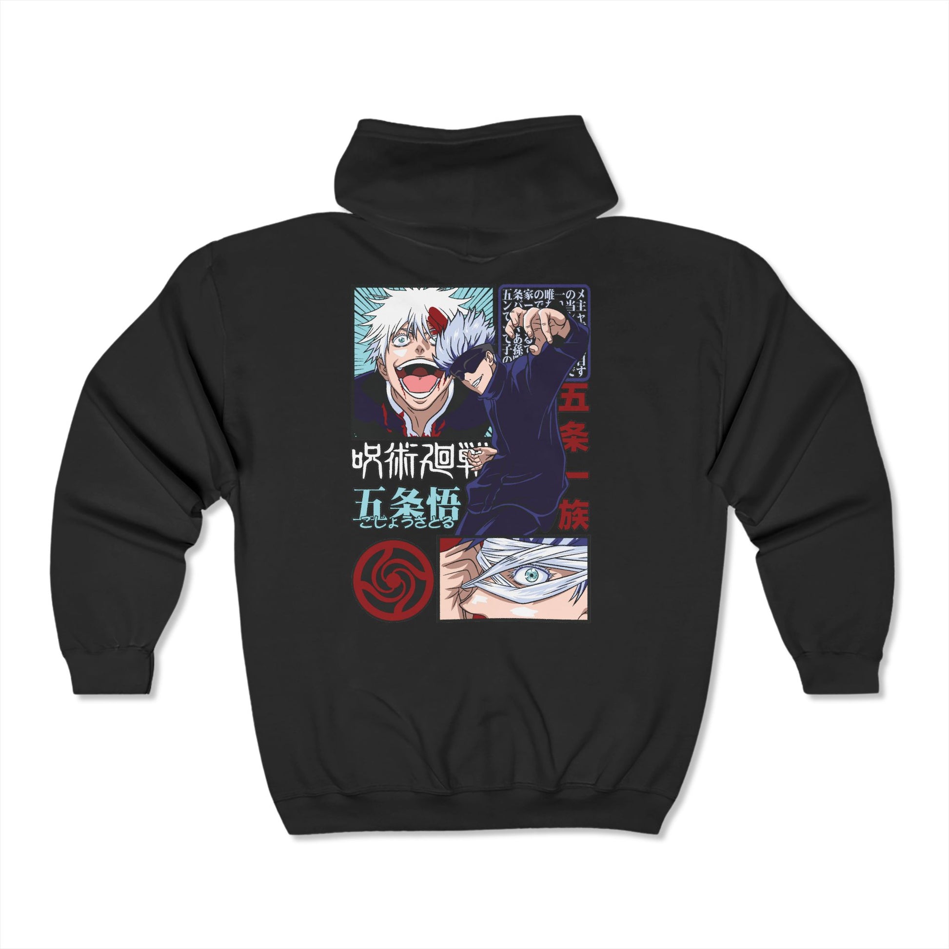 Jujutsu Kaisen Satoru Gojo Hoodie Premium Anime Graphic Zip Hoodie