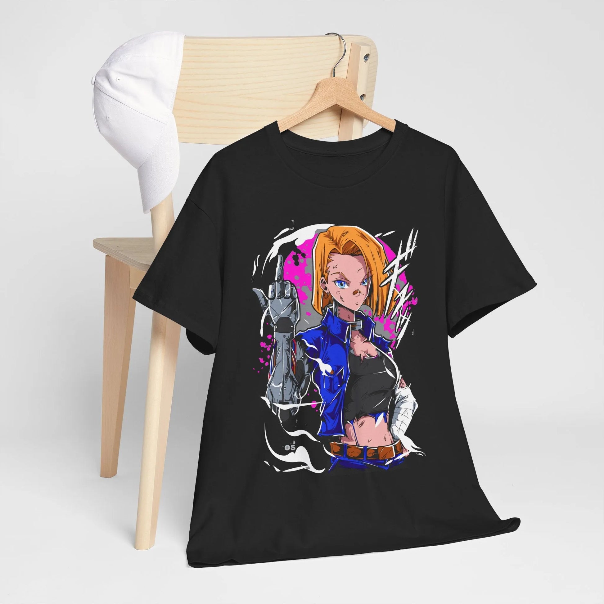 Dragon Ball Android 18 Shirt Cyberpunk Style Anime Shirt